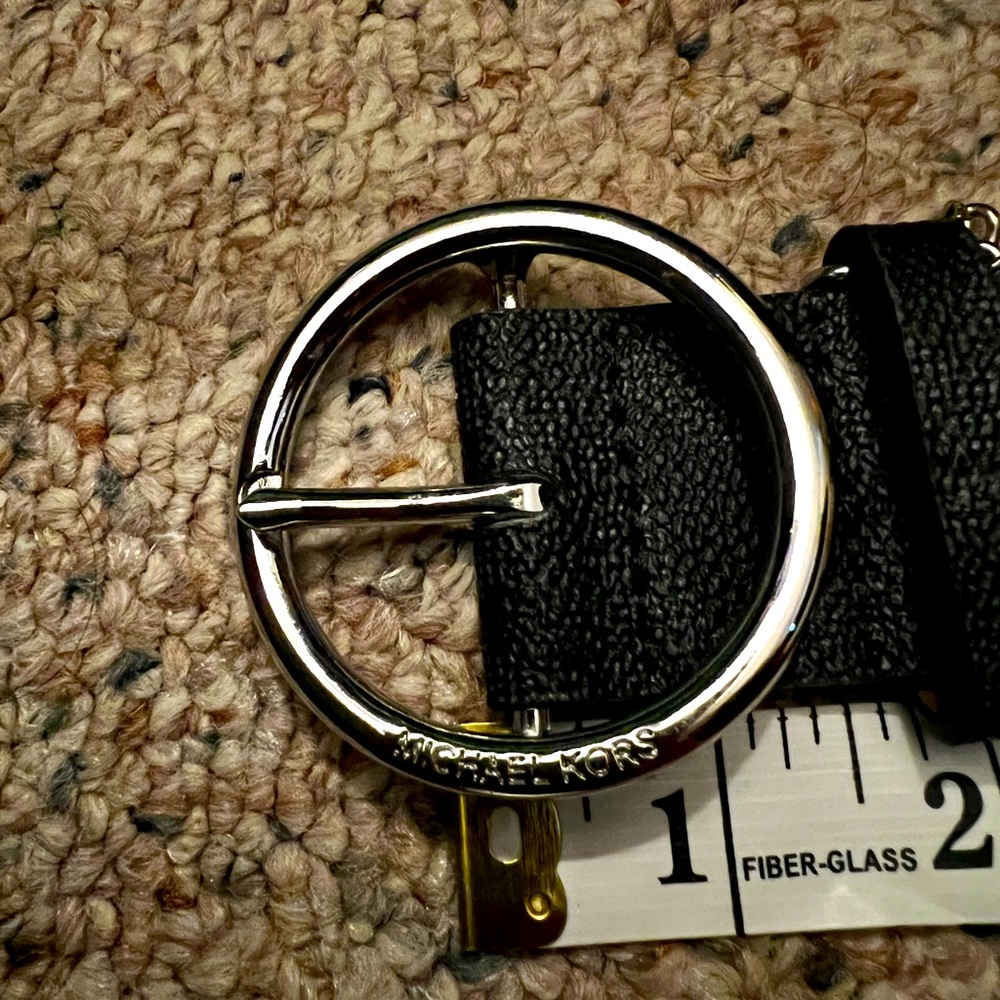 Brand new Michael Kors leather belt. 37” long.